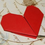 Origami Valentine’s Day ecard