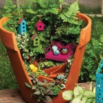 A garden in a flower pot