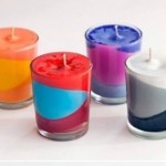 Handmade color aromatic candles