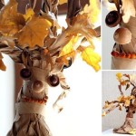 A tree out of a paper bag. Easy and fun crafts for kids