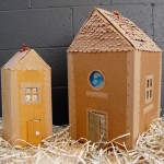 How to make a cardboard doll’s House with their own hands. Simple toy or original package for special gift.