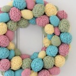 How to DIY decorative Easter egg wreath