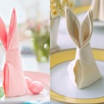Easter bunny from napkins