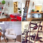 Unusual interior design idea: 12 ways to use portable ladders