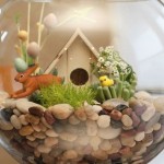 How to make Easter composition in the aquarium with their hands