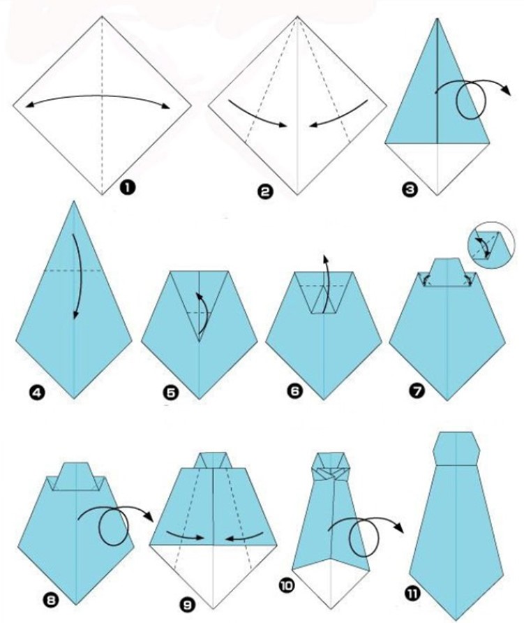 Father's Day Origami How To Fold An Origami Shirt (Father's Day Card