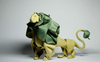 original art origami leo