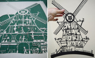 Windmill from paper
