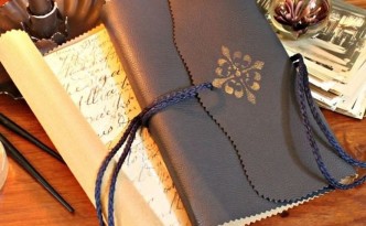handmade leather journals