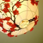 Decorated lampshade