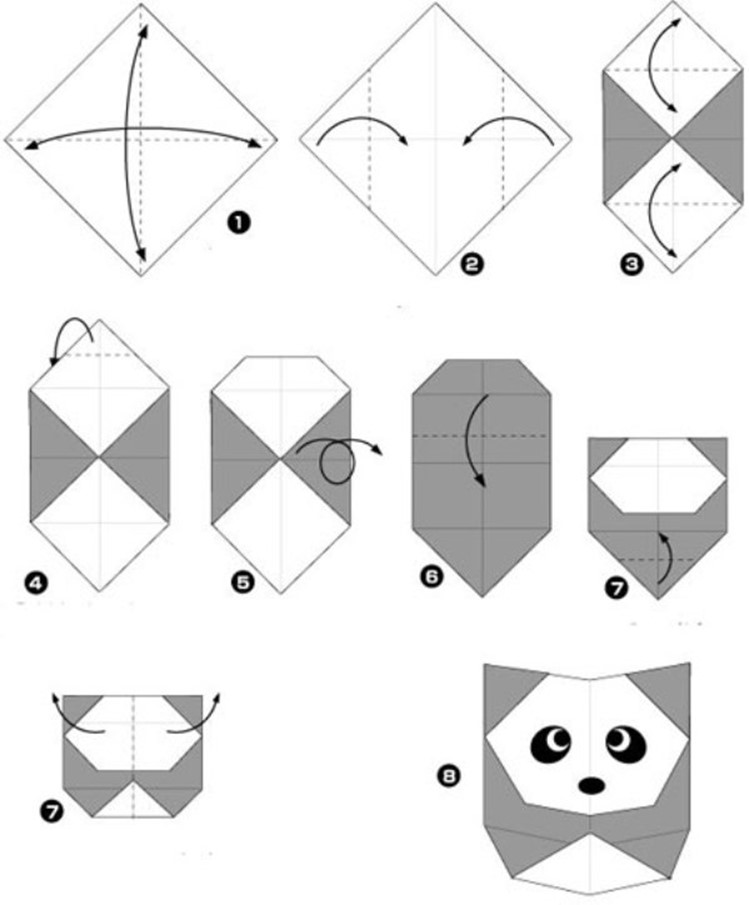 Simple origami for kids and their parents. Selection of funny and cute ...