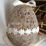 How to make Easter eggs of the thread
