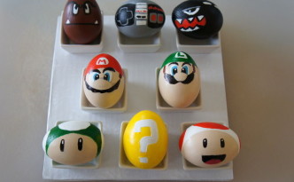 Super Mario coloring Easter eggs