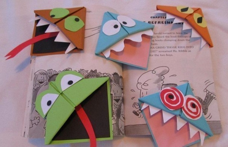 Homemade bookmarks in the form of monsters – DIY is FUN