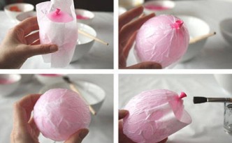 Easter eggs papier-mache