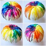 Fun halloween crafts: how to decorate pumpkin with wax crayons