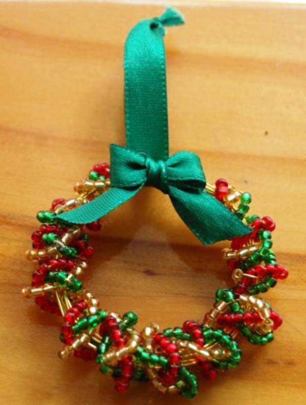 diy beaded christmas decorations